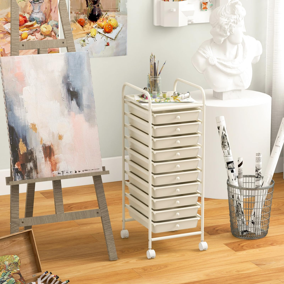 10 Drawer Storage Cart V940856