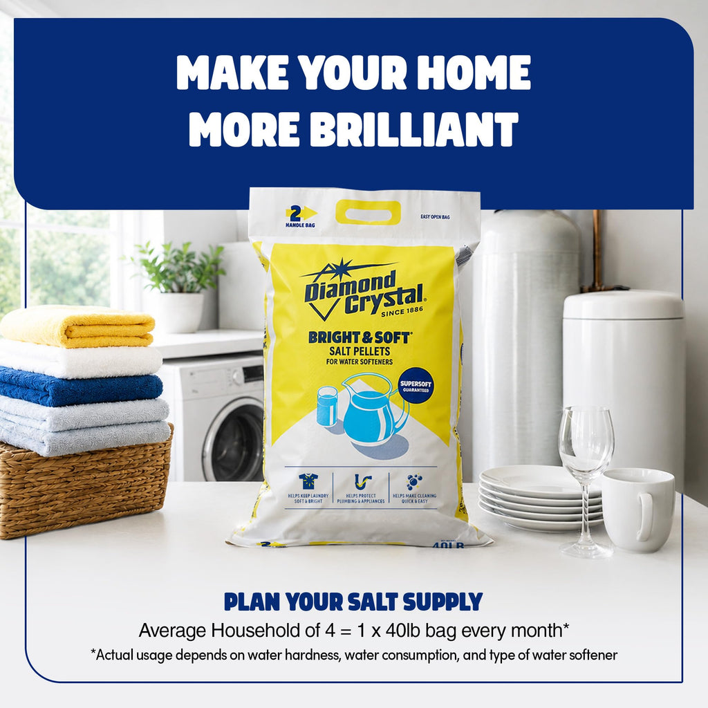3 Pack Water Softener Salt Pellets, 40 Pounds J56693