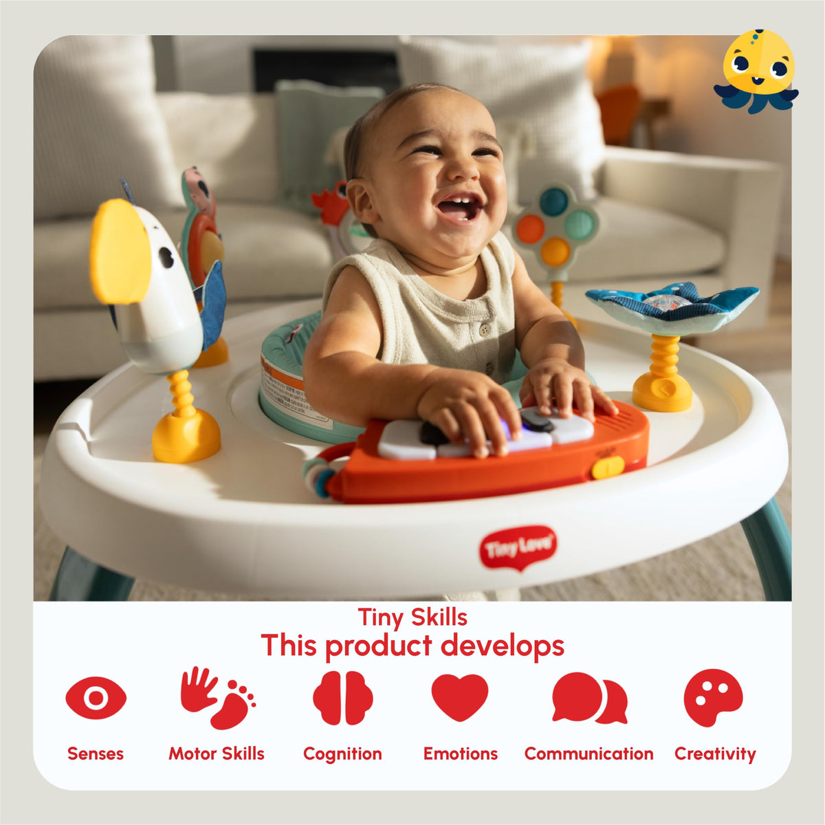 5-in-1 Activity Center with Piano & 6 Toys A612
