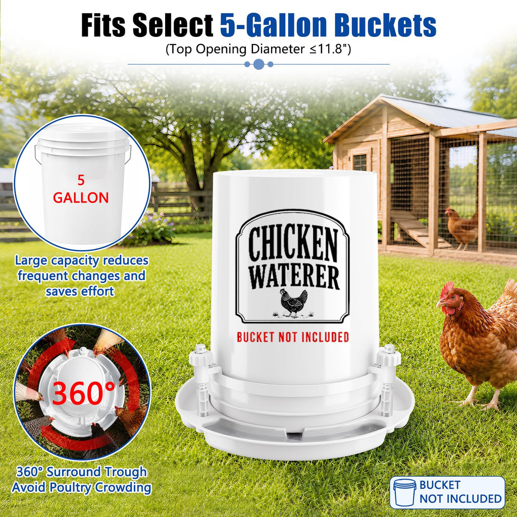 Chicken Waterer for 5 Gallon Bucket B2266