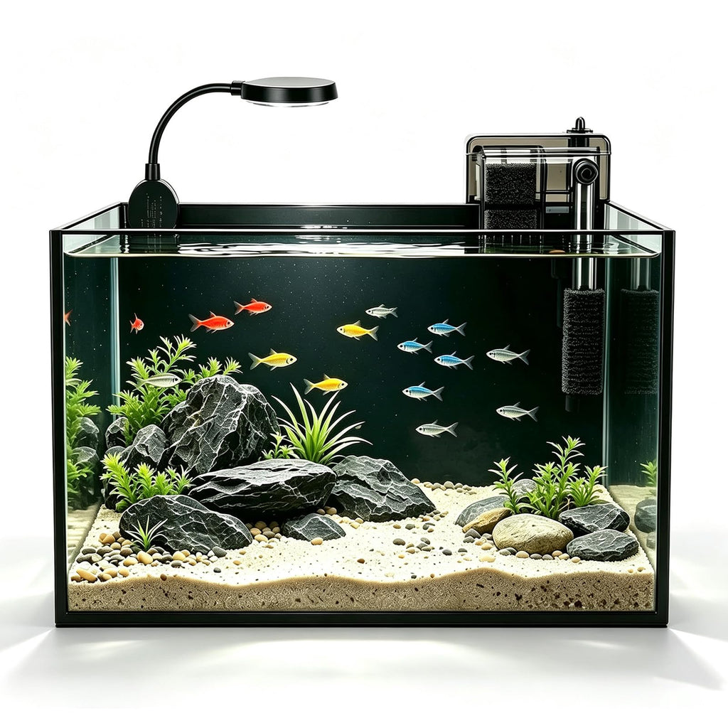 2.8 Gallon Aquarium Starter Kit with LED and Filter Pump A543257