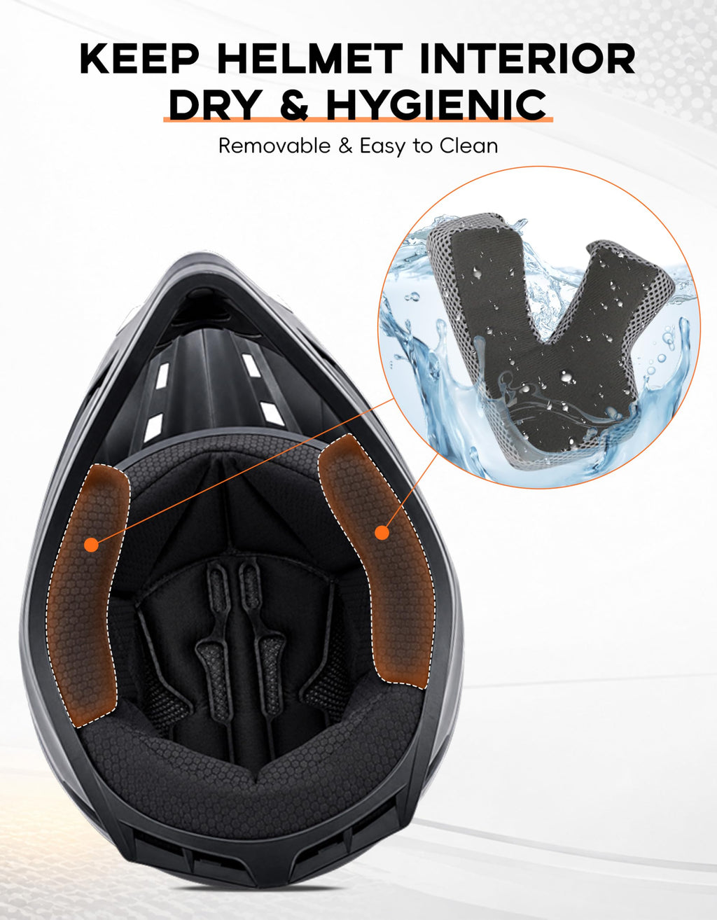 Black Youth Kids Full Face Motocross Helmet M33586