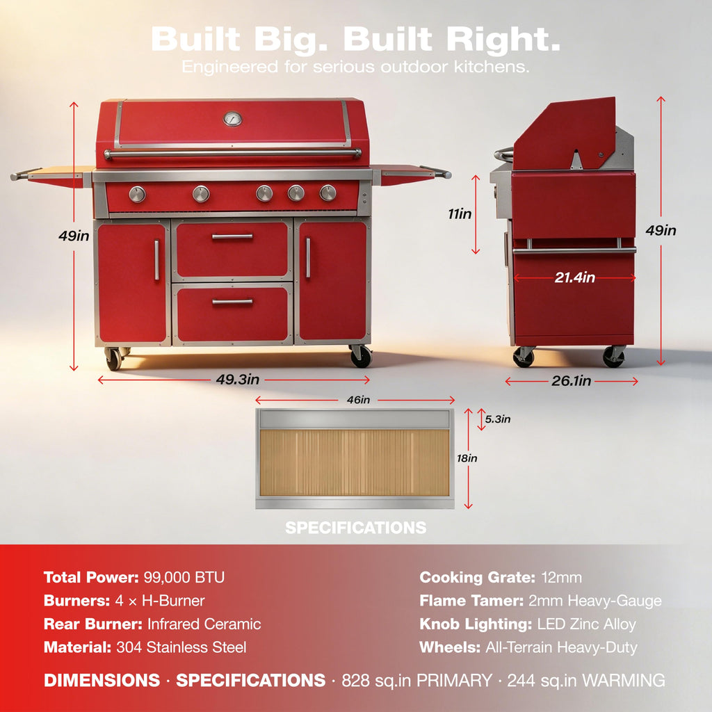 49" 99,000 BTU Stainless Steel Gas Grill H119644