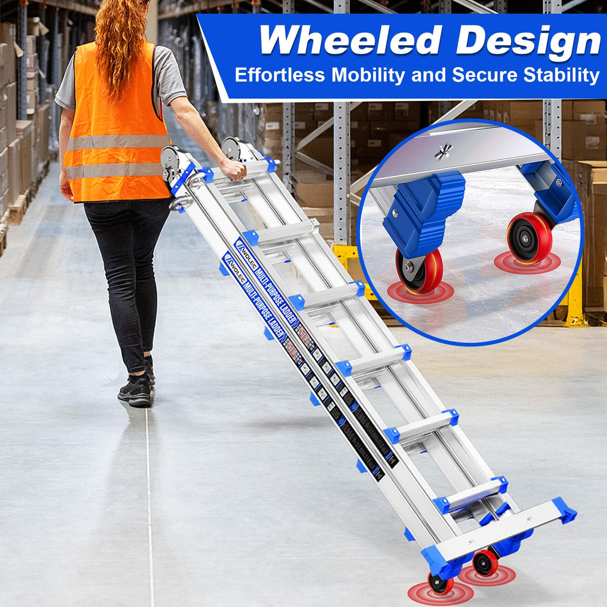 20FT Multi-Position Telescoping Ladder D29397