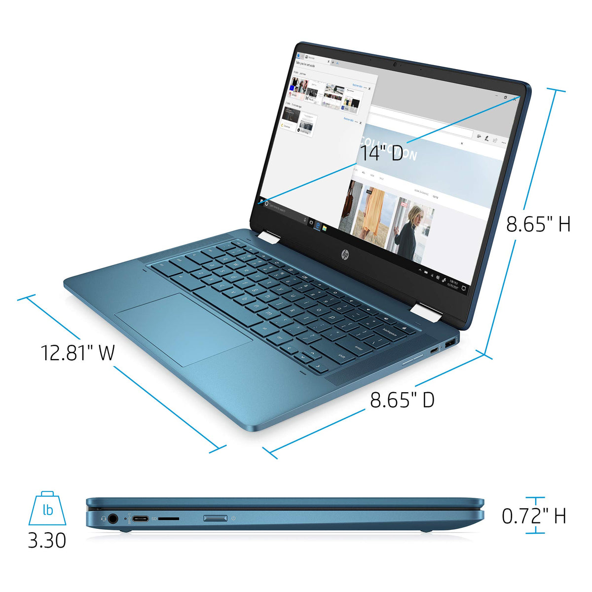 14" HD Touchscreen Chromebook X284
