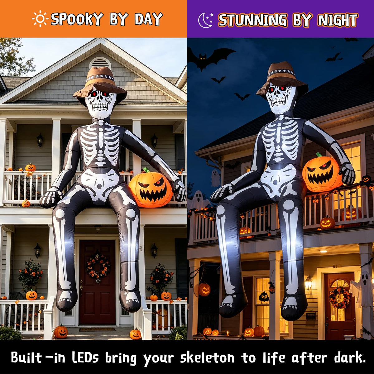 10FT Halloween Inflatable Skeleton F455125