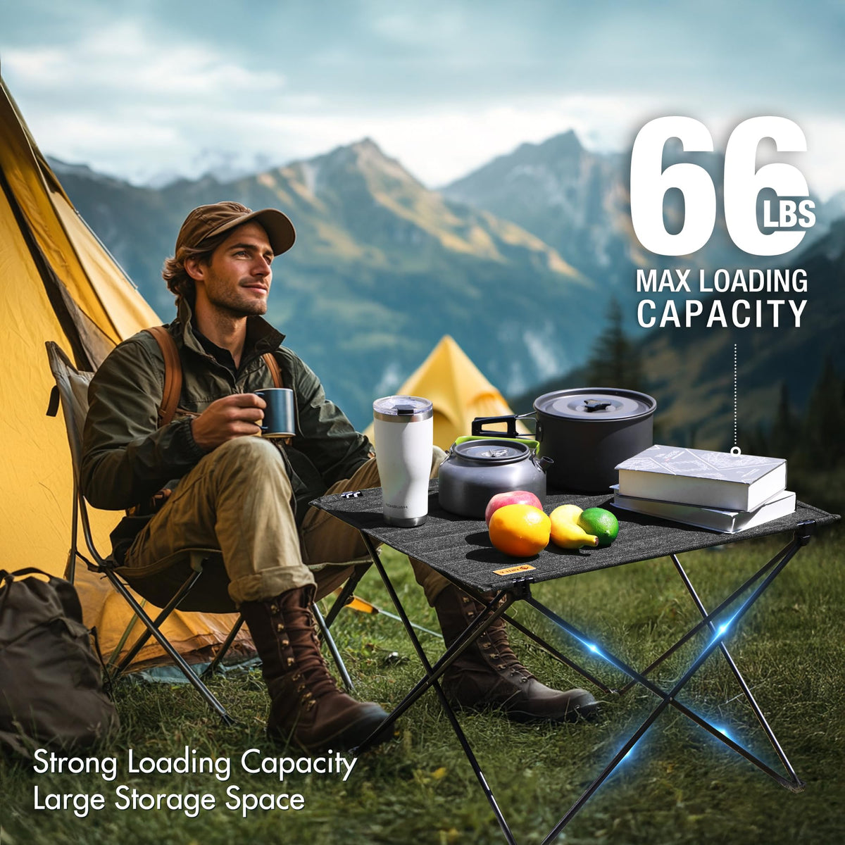 Folding Camping Table with Carry Bag I595503