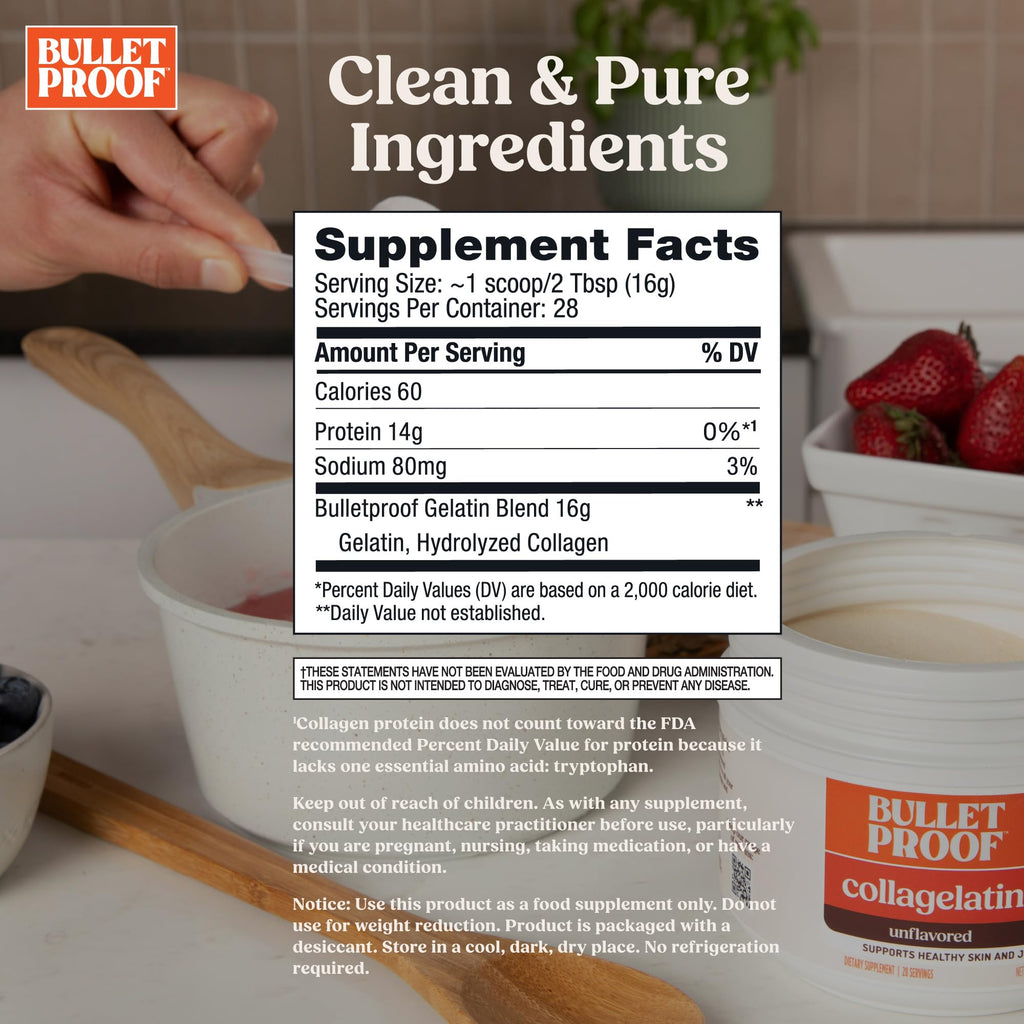 Gelatin with Collagen Protein 16 Ounces D572