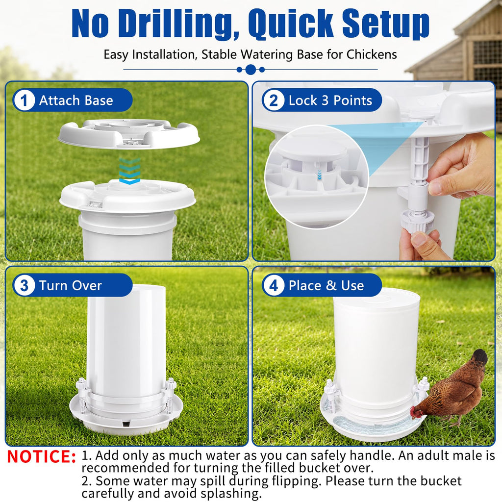 Chicken Waterer for 5 Gallon Bucket B2266