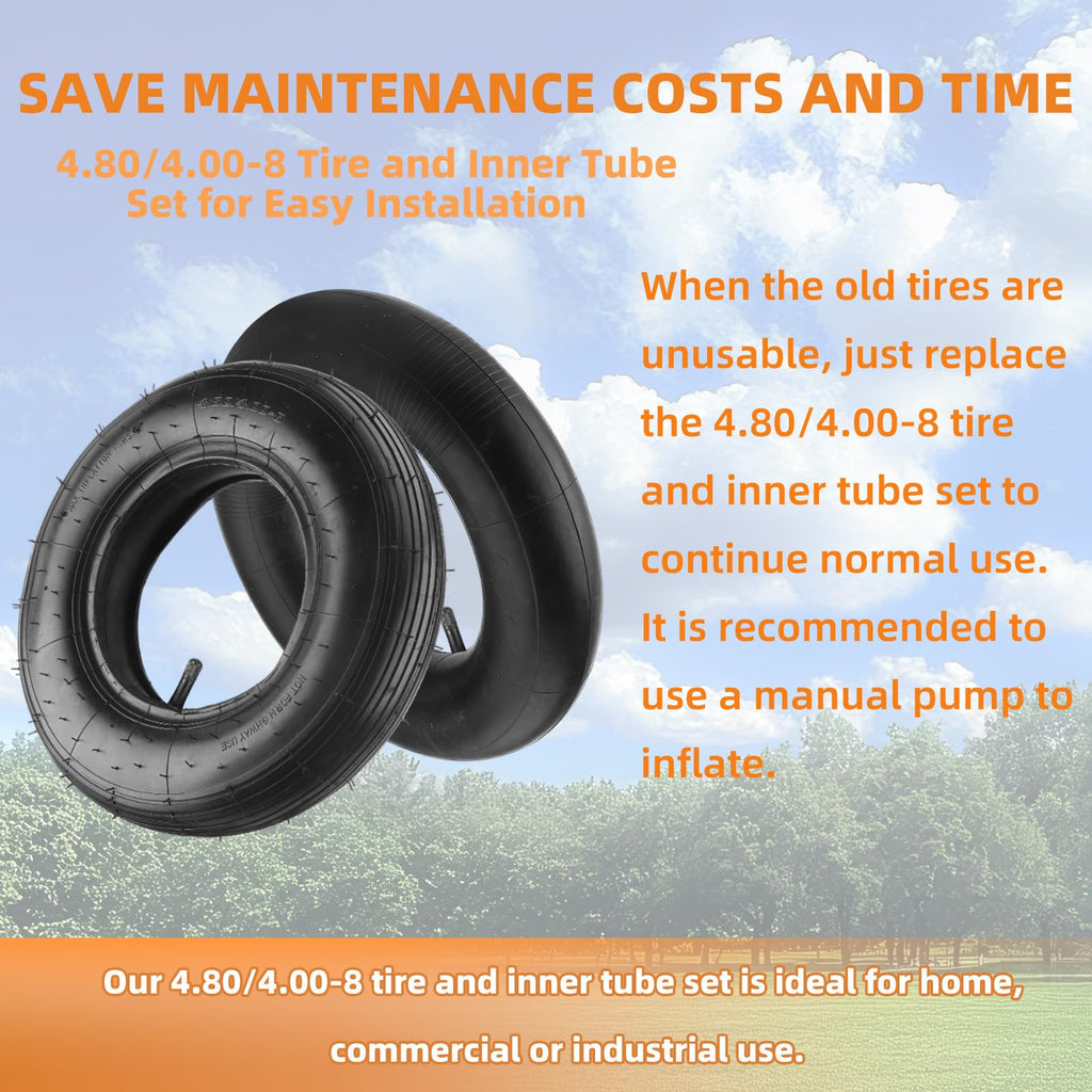 4.80/4.00-8" Tire and Inner Tube Set E22394