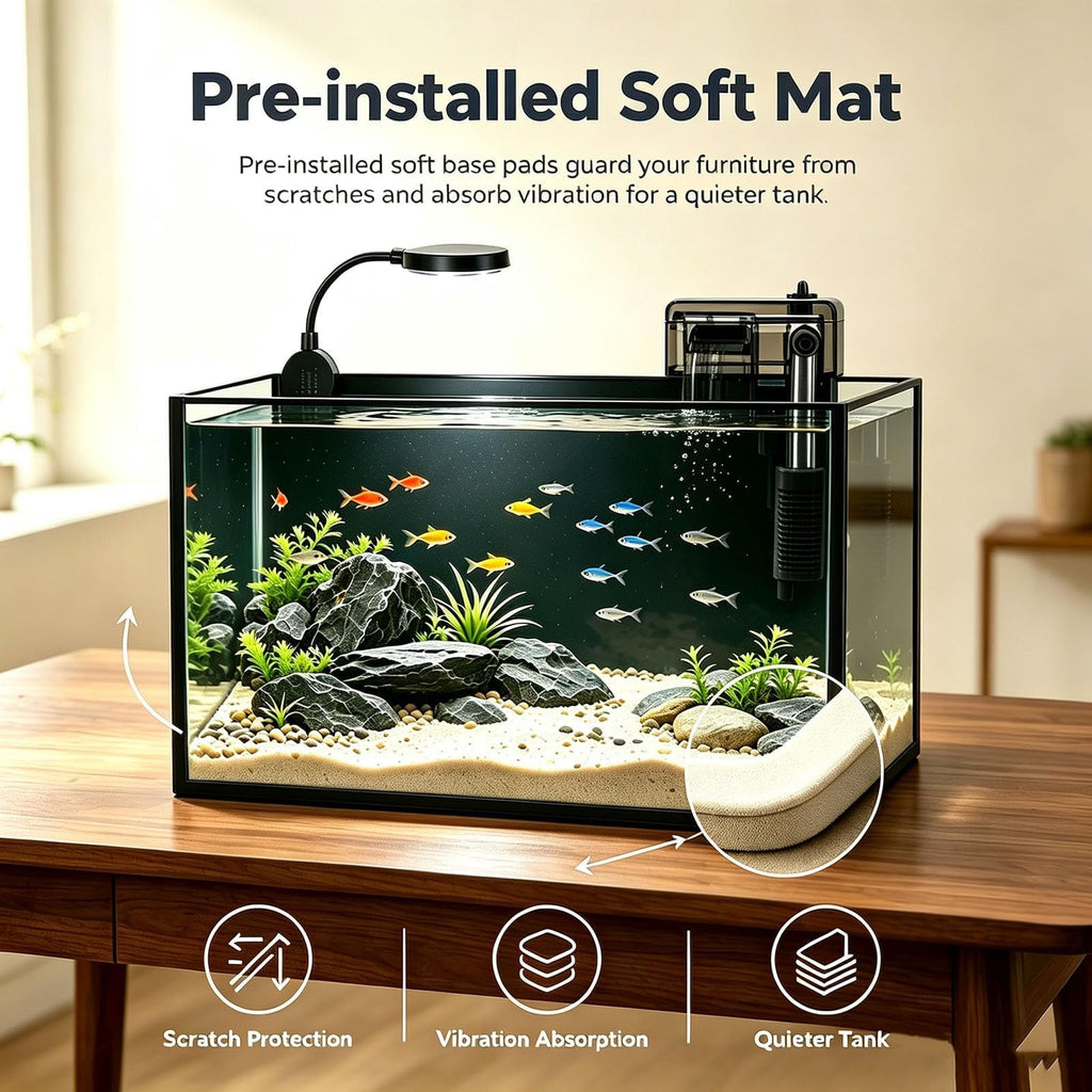 2.8 Gallon Aquarium Starter Kit with LED and Filter Pump A543257