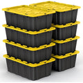 12 Gallon Clear Plastic Storage Bin with Latching Lids M28917