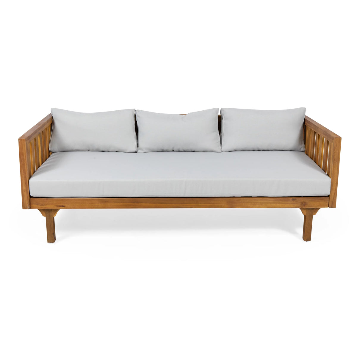 3-Seater Acacia Wood Outdoor Daybed X588