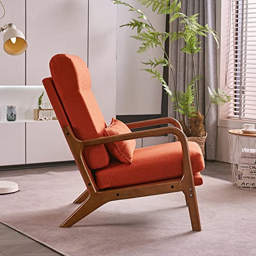 White Teddy Fleece Upholstered Accent Chair with Pillow V9240