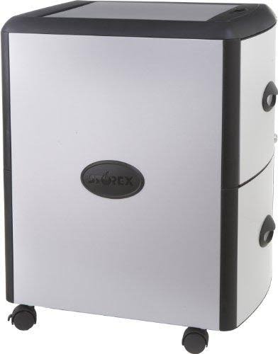 2-Drawer Mobile File Cabinet with Lock, Metal B6769
