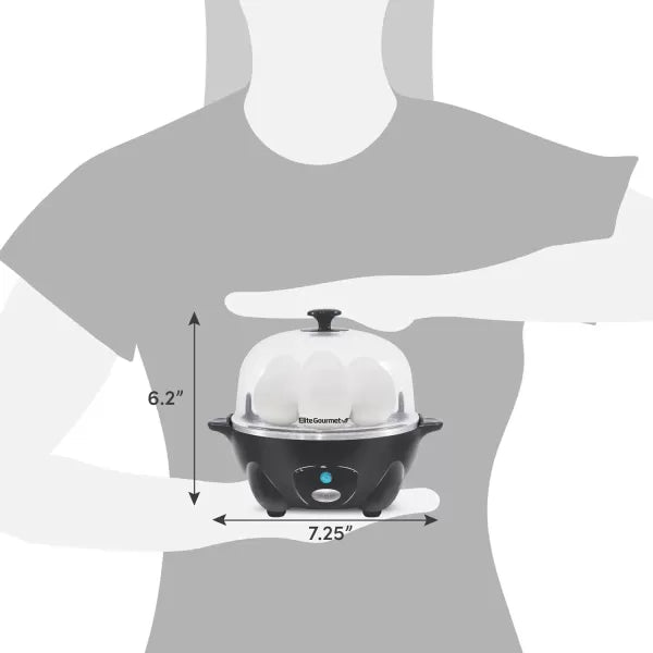 7 Egg Capacity Electric Egg Cooker with Auto Shut-Off S8710
