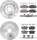5 Lug Rotors + Ceramic Pads + Clips K744832