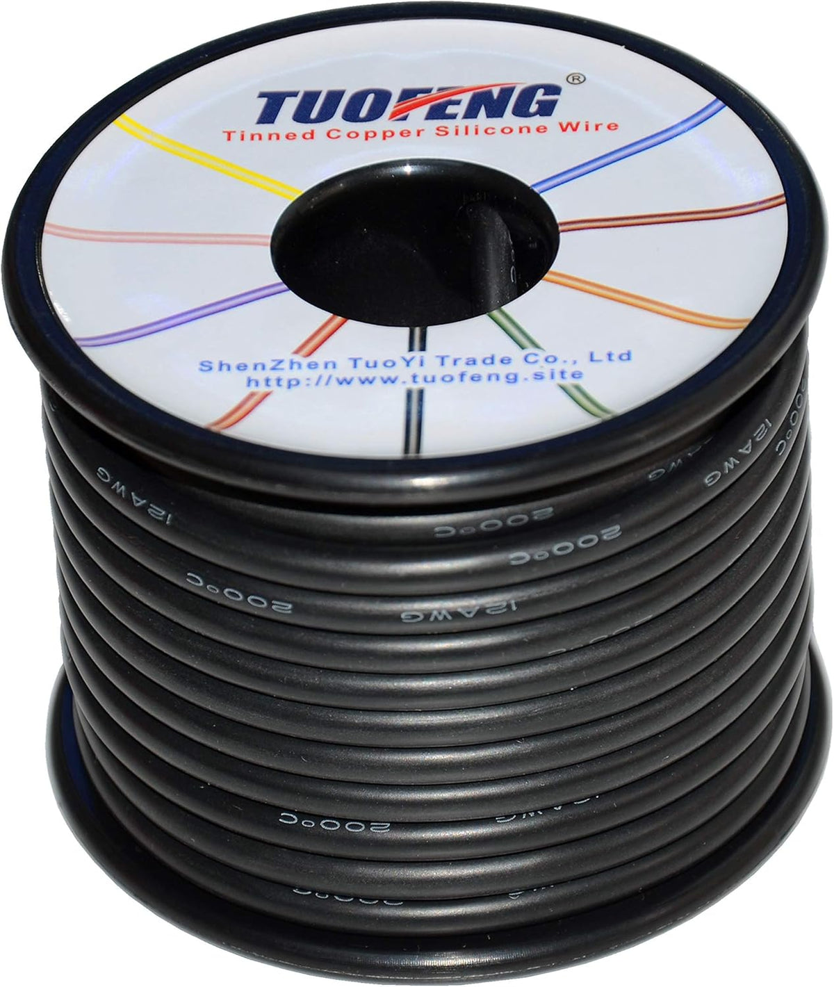 12 AWG Silicone Wire 70 feet Tinned Copper Stranded Wire High Temperature Resistance Pack of 2 W561104