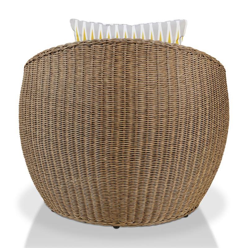 Natural Brown Aluminum Outdoor Chair W972