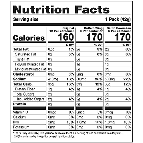 Pretzel Crisps, Non-GMO, 7.2 oz Resealable Bag (Pack of 3) D49486