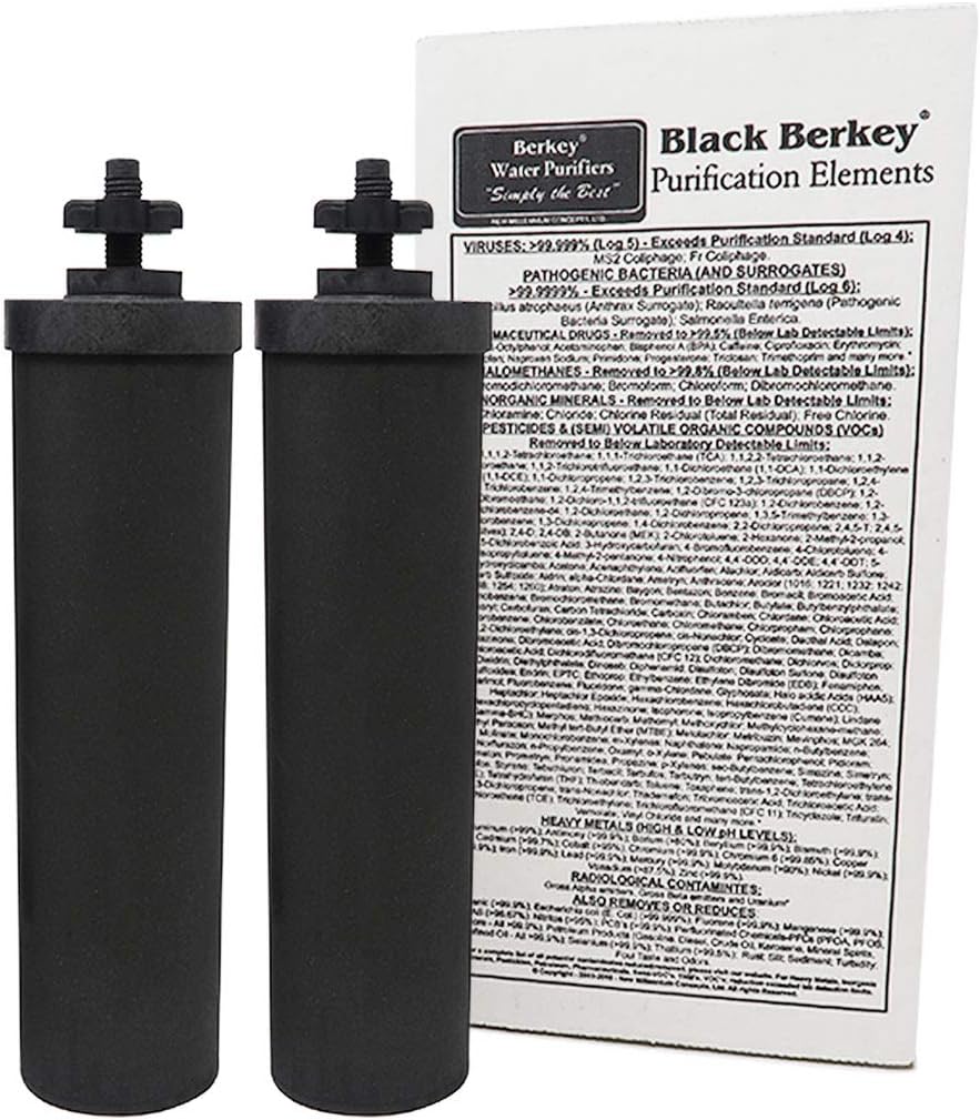 Gravity-Fed Water Filter with 2 Purification Elements R4144