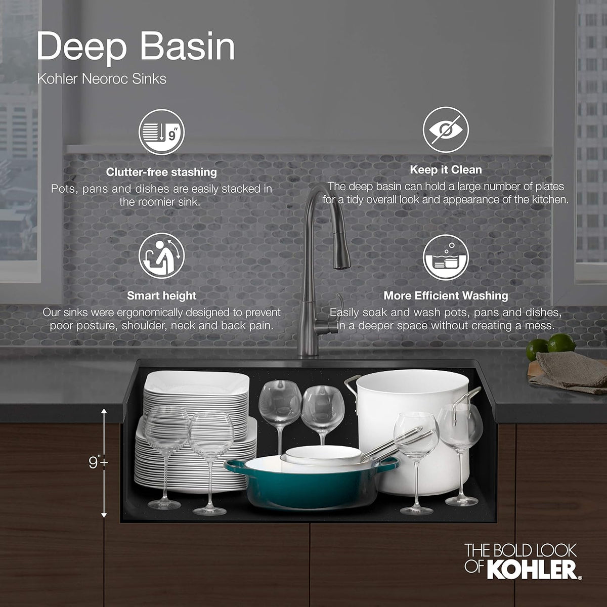 Matte White Kitchen Sink K645