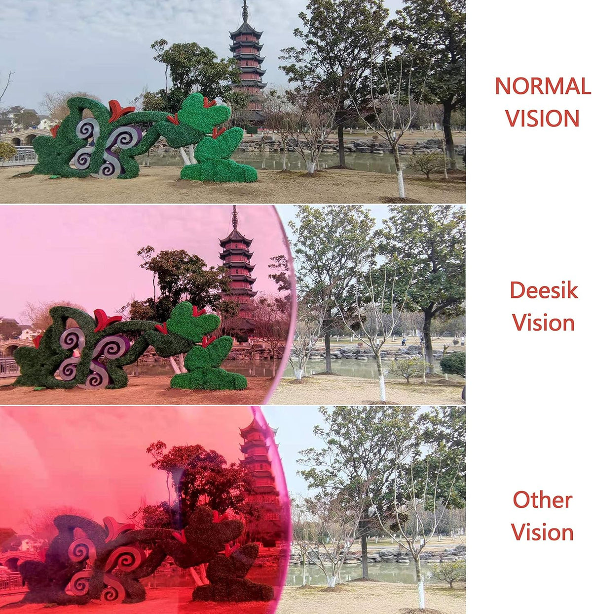 2 Pack Color Blind Glasses A3328