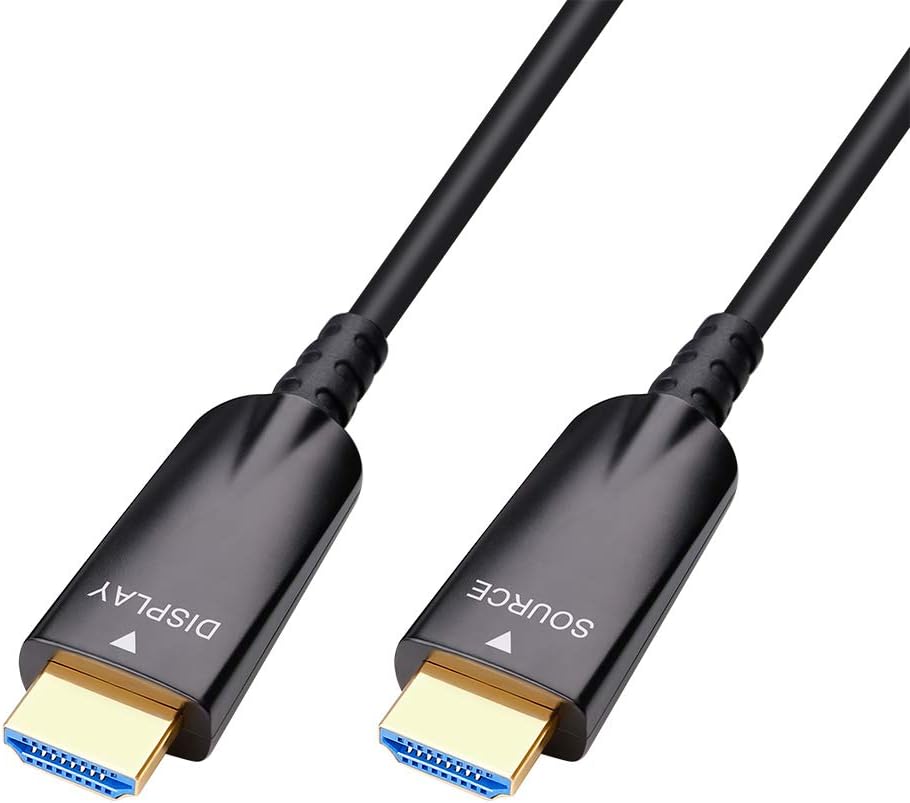 100ft Fiber Optic HDMI Cable 4K 30Hz 1080p 60Hz Black U765