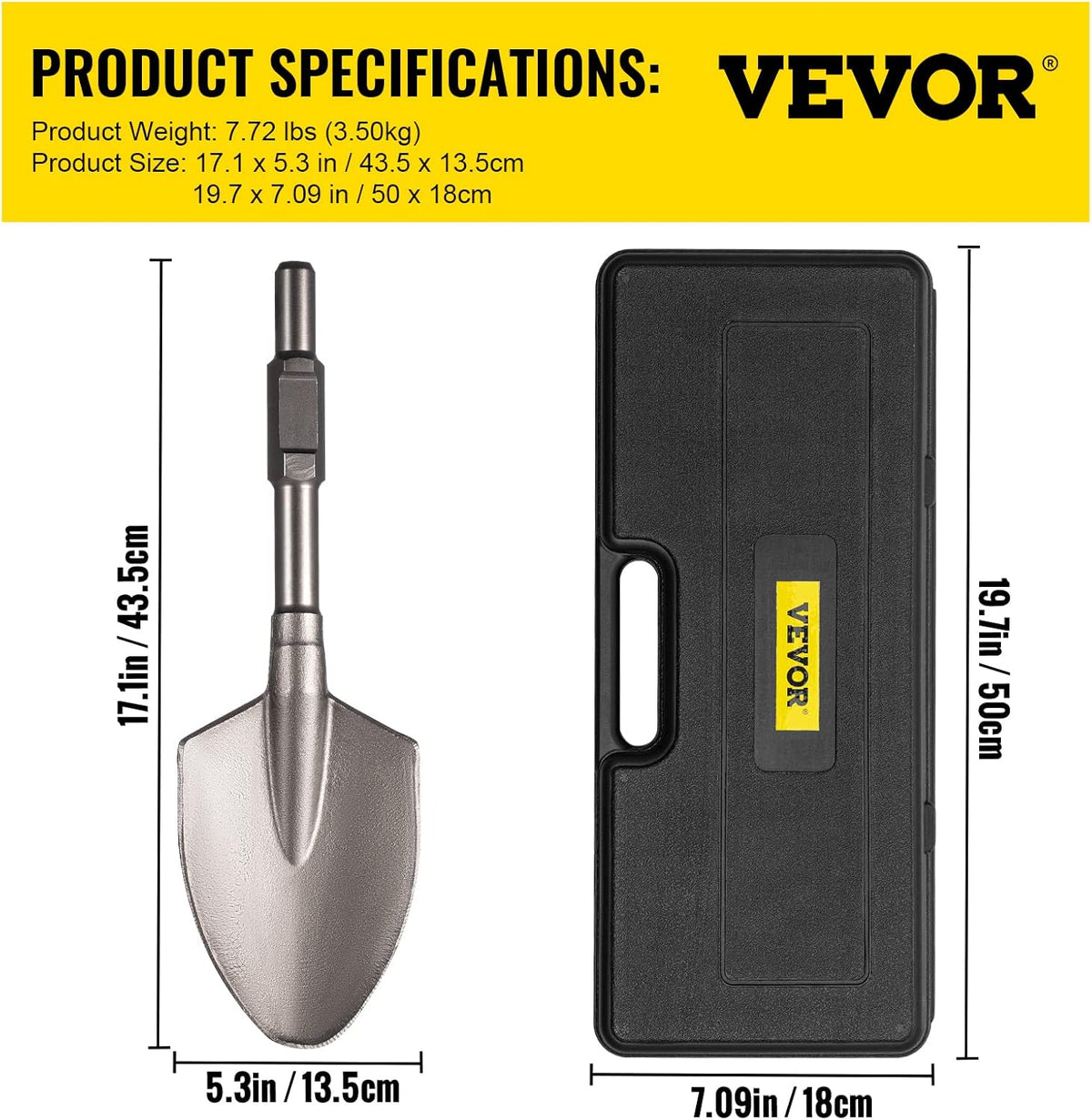 Clay Spade 1-1/8 Hex Jackhammer Bit Pack of 2 O778329