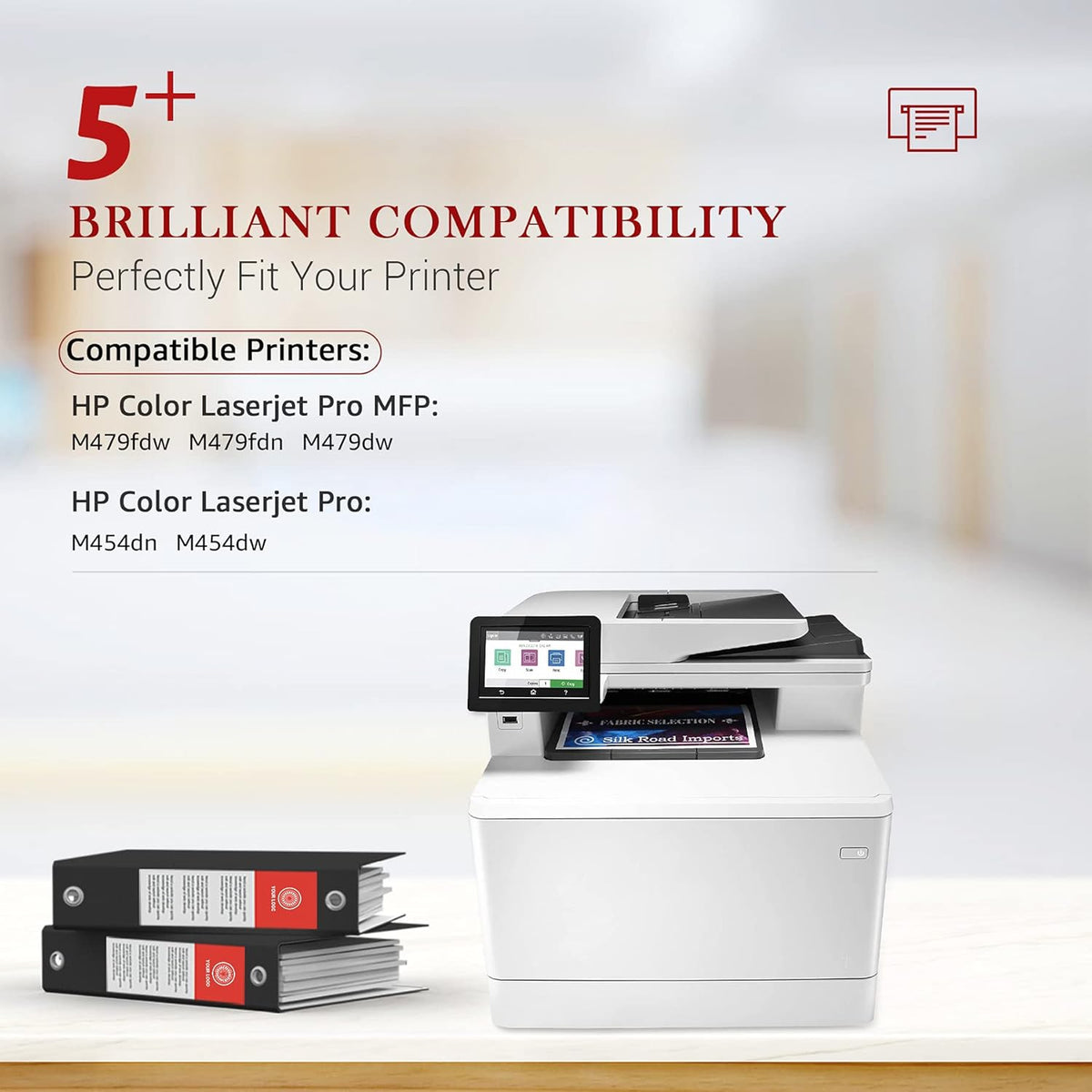 4-Pack High Yield Toner Cartridge for HP Printer O38748