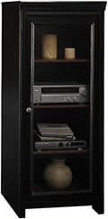 Antique Black Audio Cabinet with 2 Adjustable Shelves U771