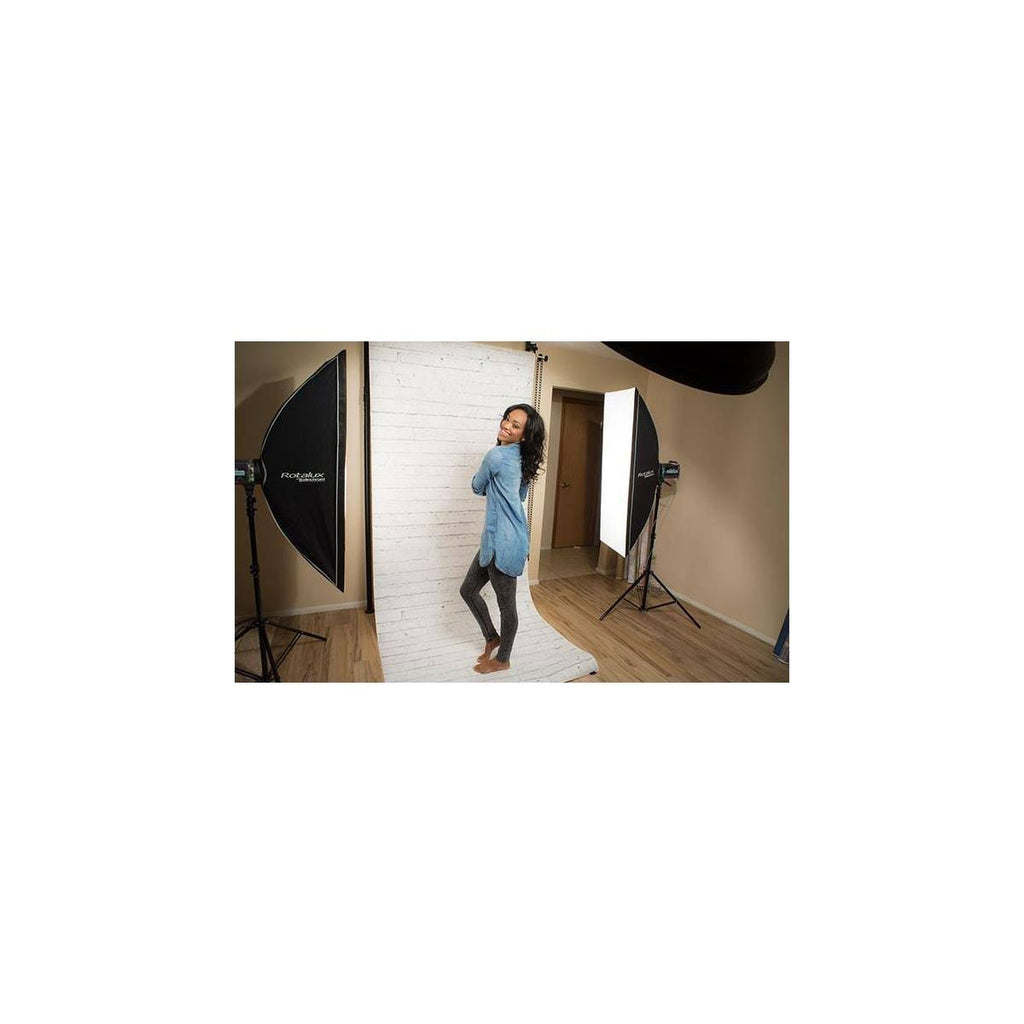 White Brick Printed Background Paper 53 in x 18 ft N9363