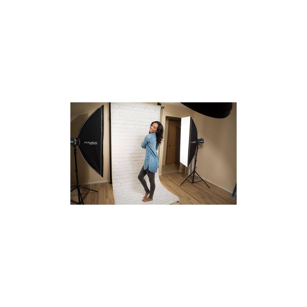White Brick Printed Background Paper 53 in x 18 ft N9363