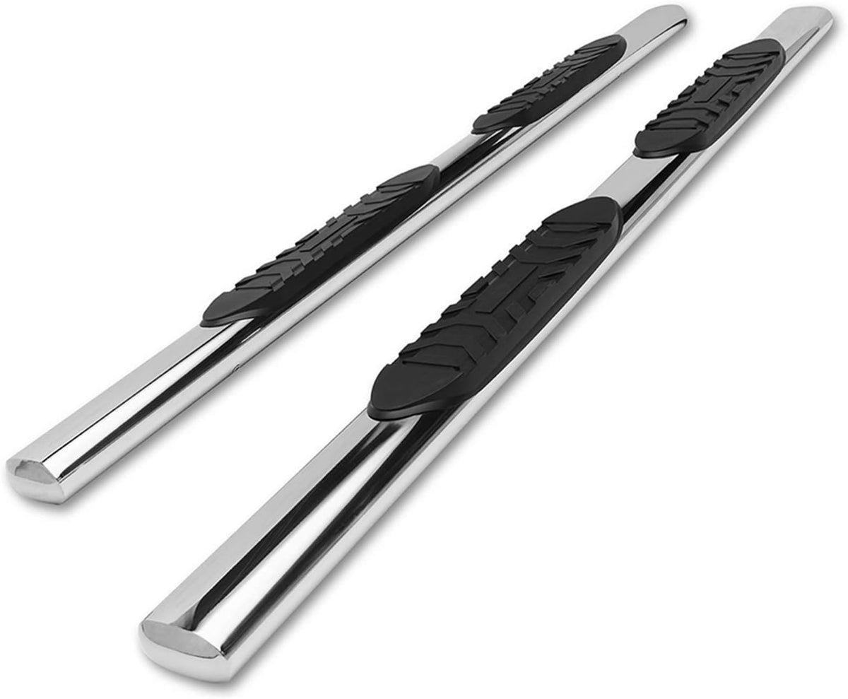 5 Oval Bend Stainless Steel Side Bars Step Rails 2 pcs Z86435