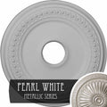 Classic Ceiling Medallion, Hand-Painted Pearl White, Beige L54855