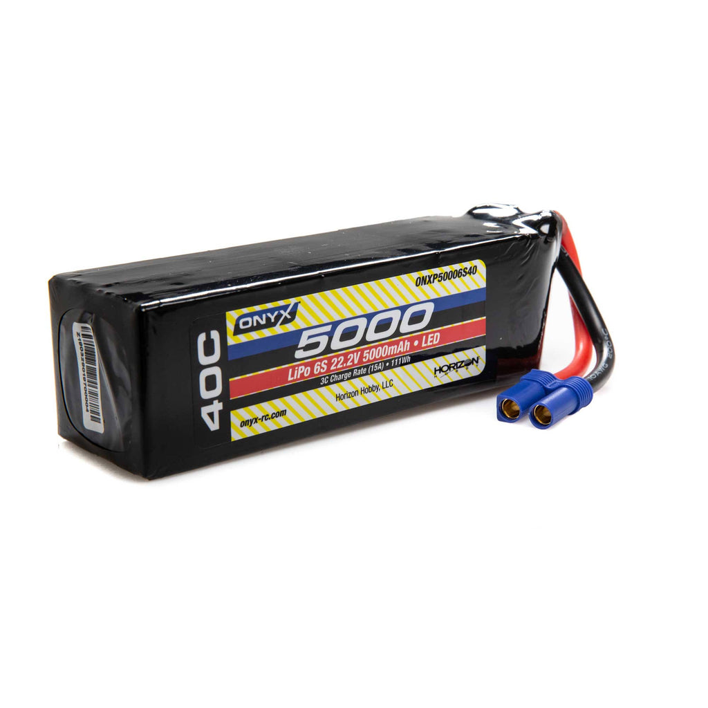 Onyx 5000mAh 6s 22.2V 40C LiPo Battery with EC5 N43850