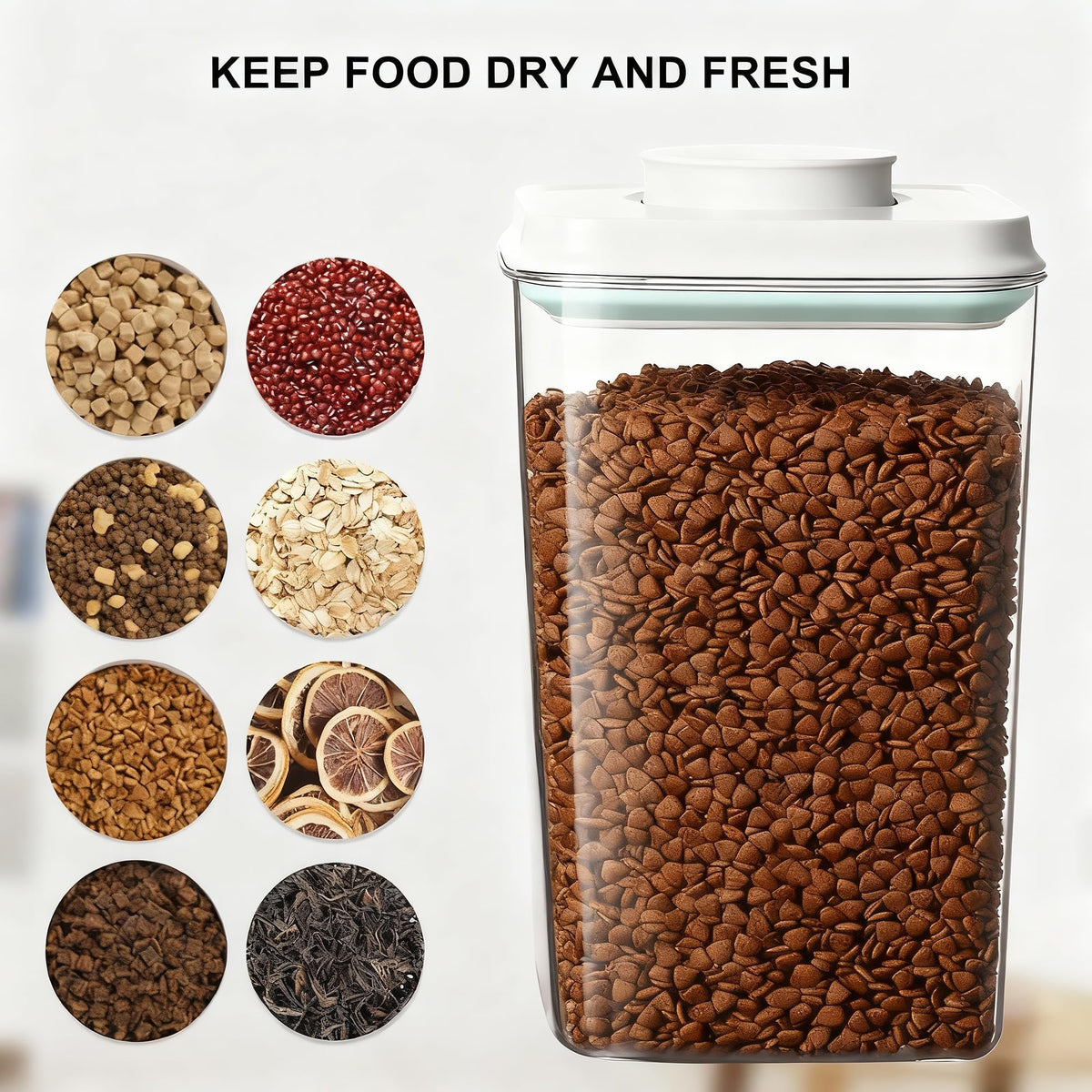 4L Airtight Dog Food Storage Container with Scoop Z483