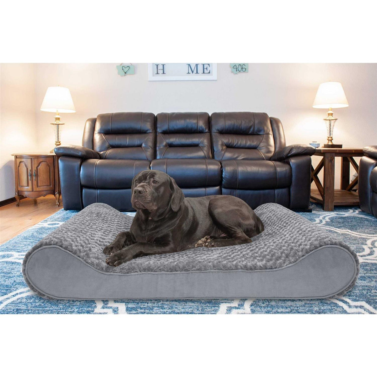 Plush Luxe Lounger Dog Bed W720334