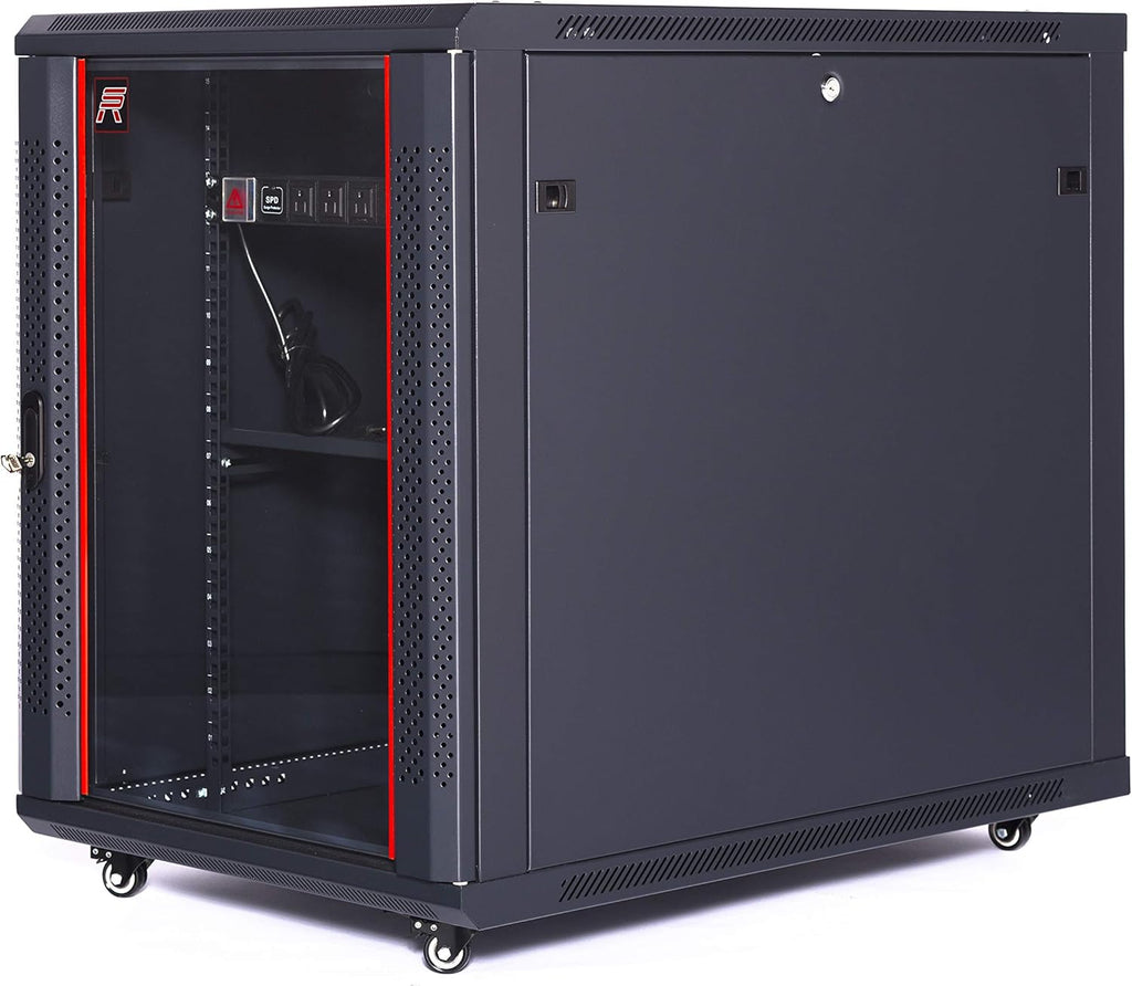 15U Server Rack Cabinet with Wheels A1020