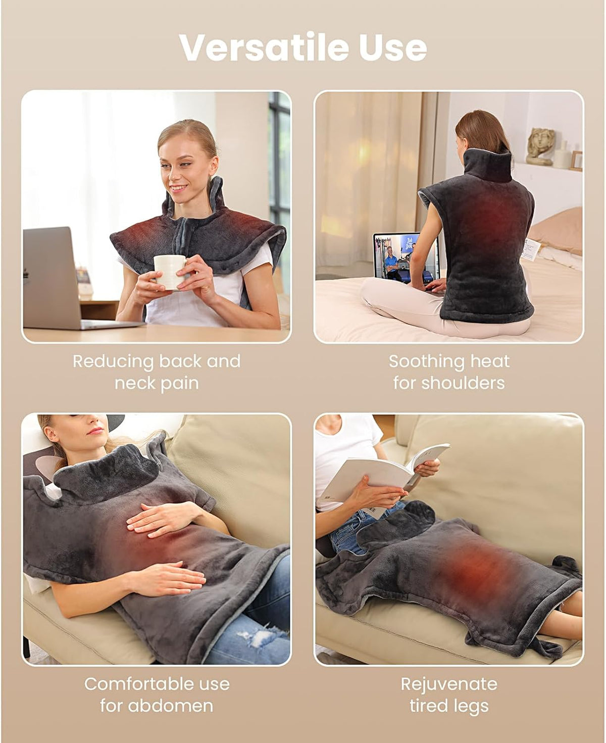 Weighted Electric Heating Pad, 24"x34" N3507