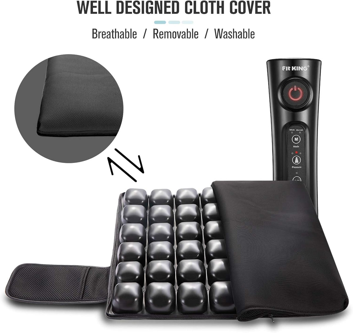 Rechargeable Electric Inflatable Air Seat Cushion with Massage Mode M291