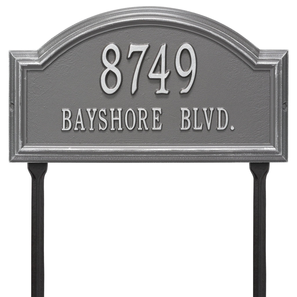 Black/Gold Arch Lawn Sign M74974