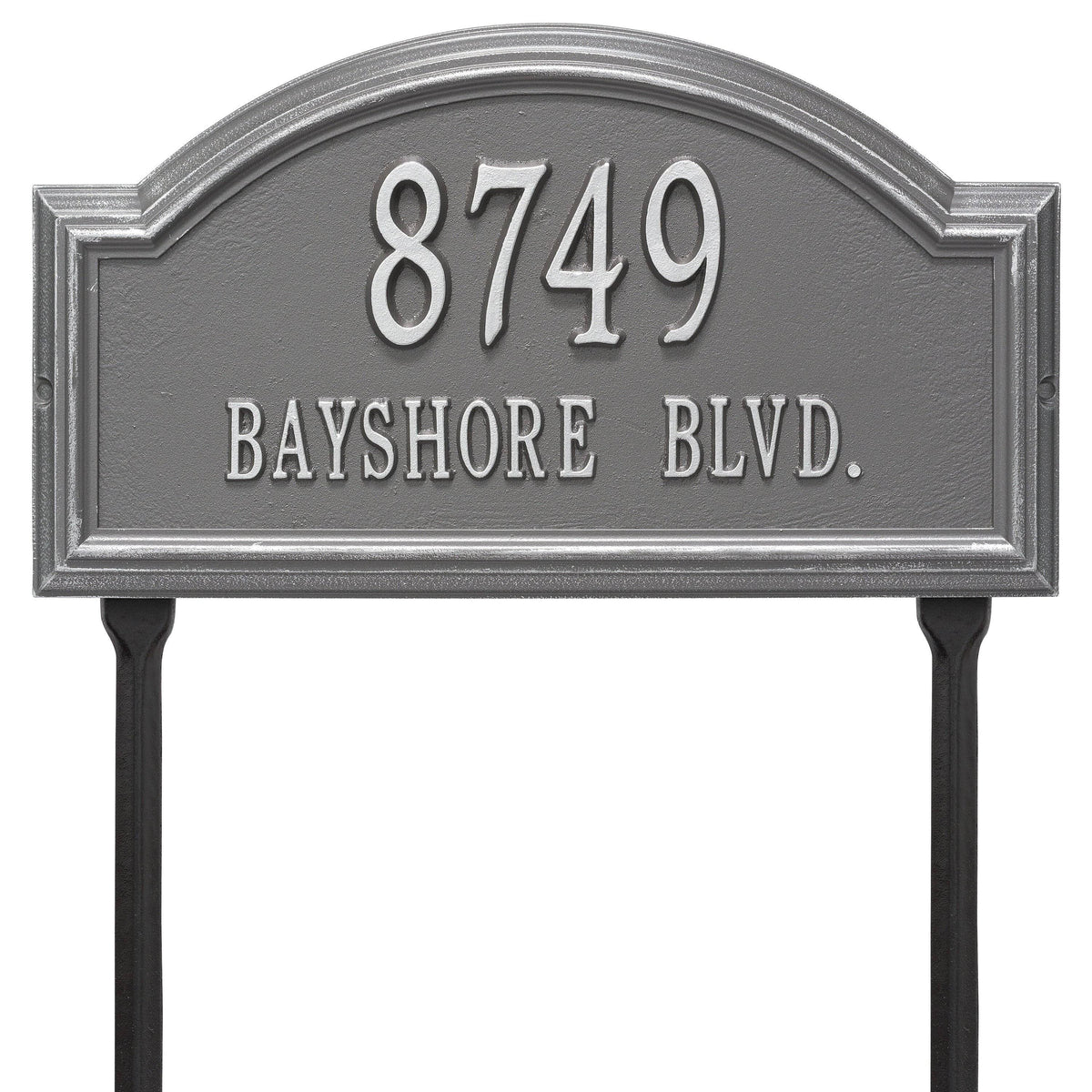 Black/Gold Arch Lawn Sign M74974