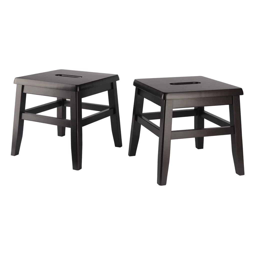 2-Pc Wood Stool Set T995