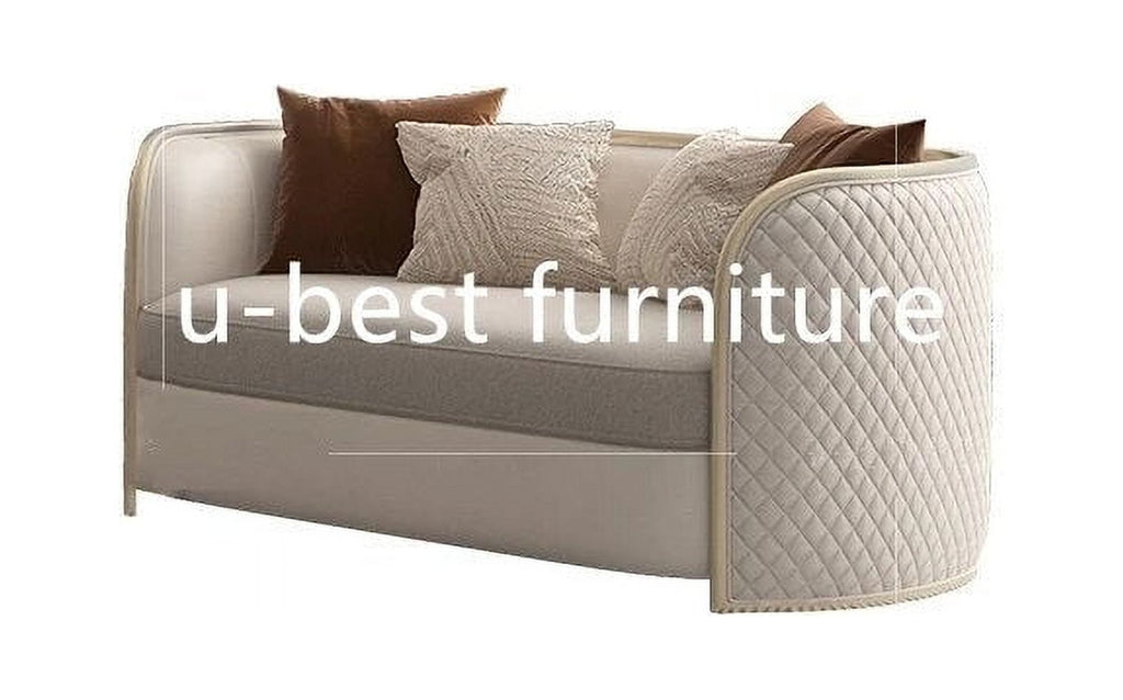 3 Seat Sofa Cum Bed Wooden Curved Couch Z31556