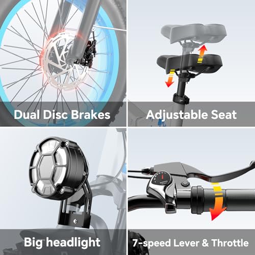 52v 20AH Full Suspension Electric Bike with 20"x 4.0 Fat Tire N277