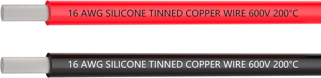 12 AWG Silicone Wire 70 feet Tinned Copper Stranded Wire High Temperature Resistance Pack of 2 W561104