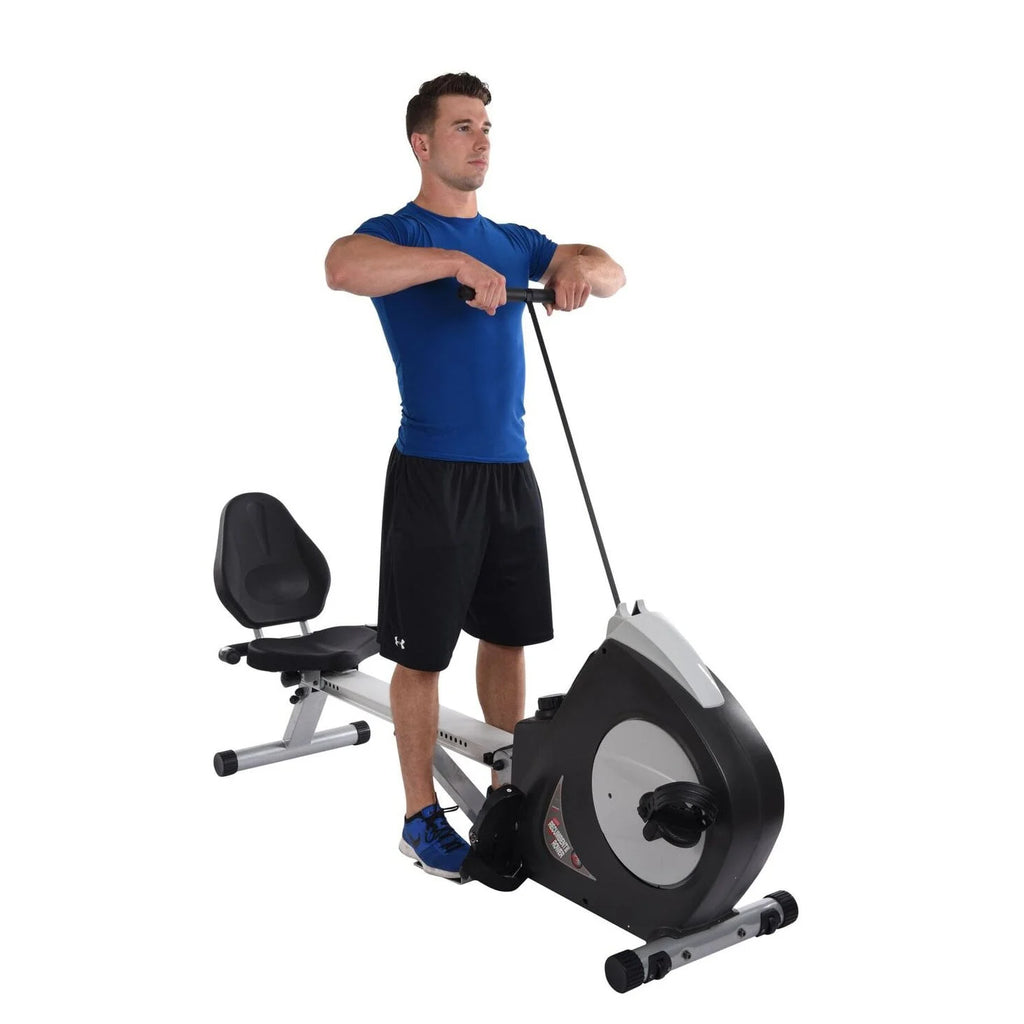 2 in 1 Recumbent Exercise Bike and Rower Machine E157065