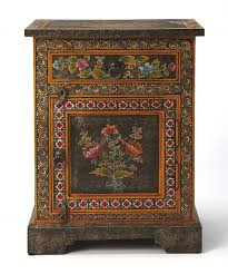 Tall Hand Painted Cabinet B557