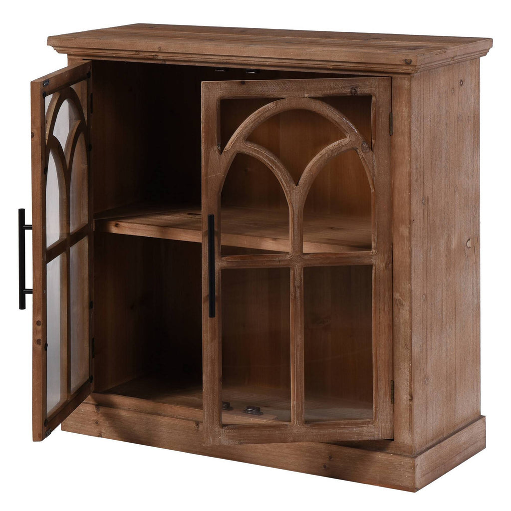 Light Pine Black Cabinet V81167